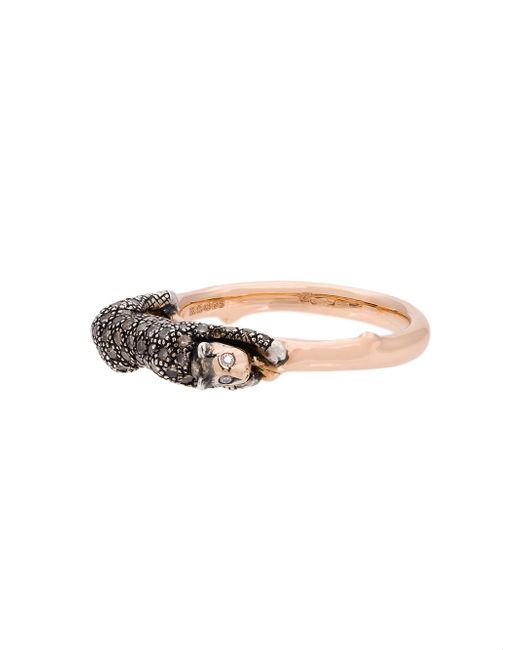 Bibi Van Der Velden panther ring Metallic