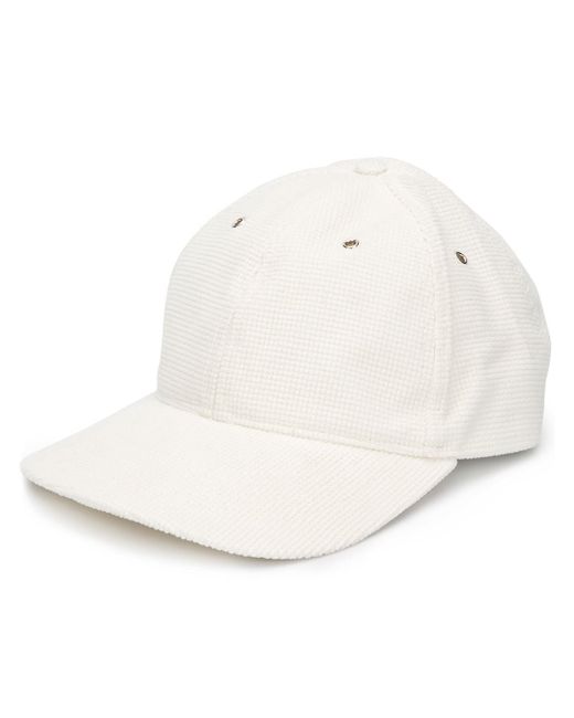 Ymc textured baseball cap White