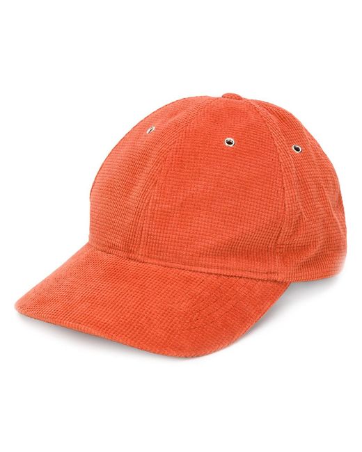 Ymc textured baseball cap Orange