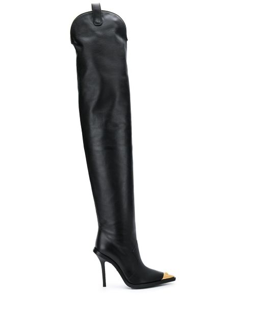 Versace V-Western over-the-knee boots