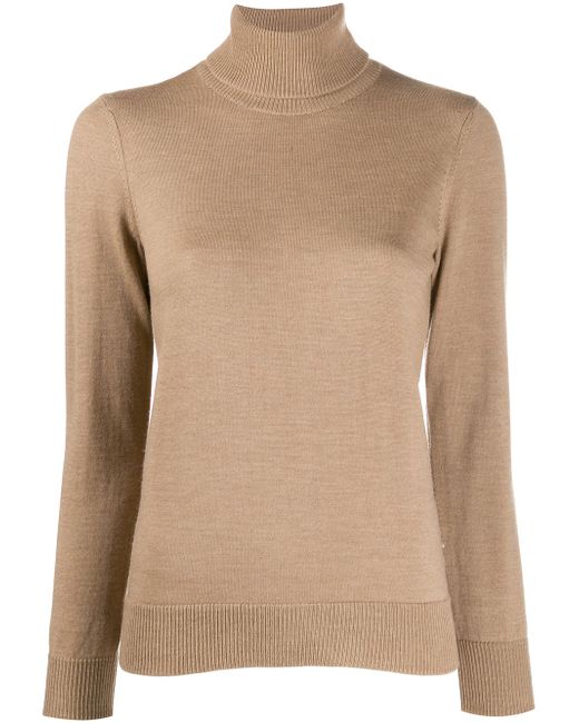 A.P.C. . roll neck knitted top Neutrals