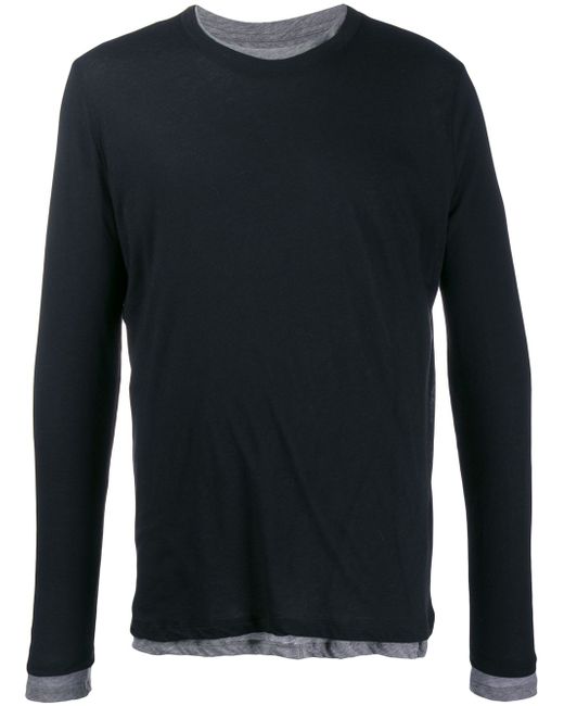 Majestic Filatures long-sleeve fitted top Black