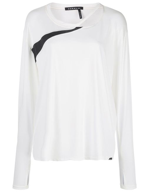 Koral Pace Cupro longsleeve T-shirt White