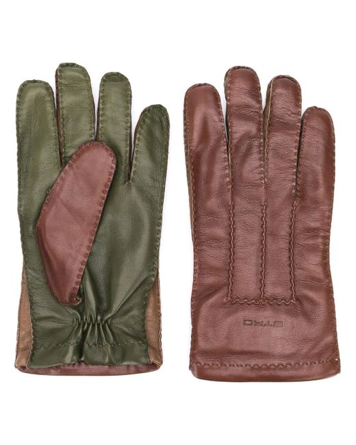 Etro two-tone gloves Brown