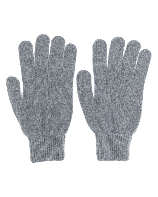 Paul Smith fitted knitted gloves Grey