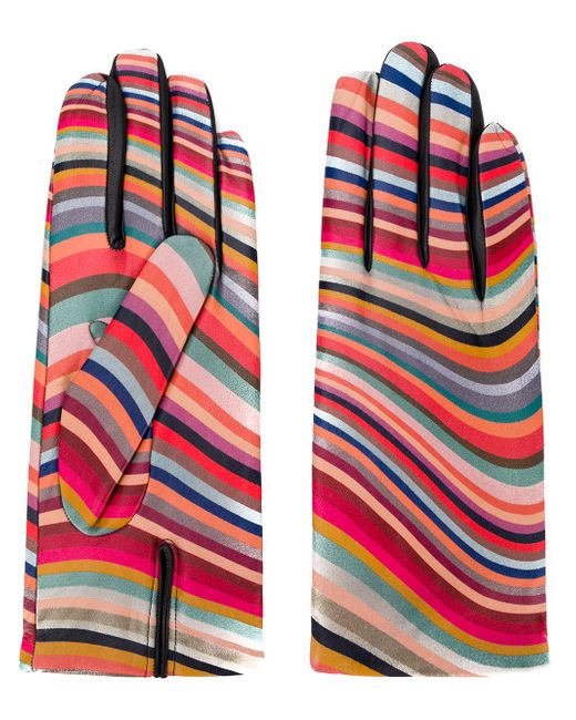 Paul Smith striped gloves