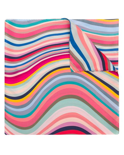 Paul Smith wave stripe scarf
