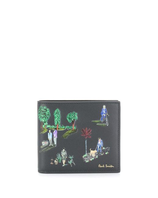 Paul Smith garden scene bi-fold wallet