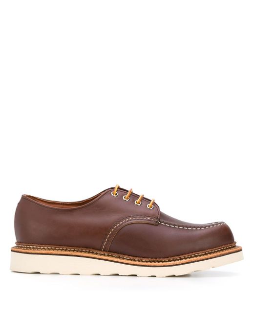 Red Wing lace-up boat shoes