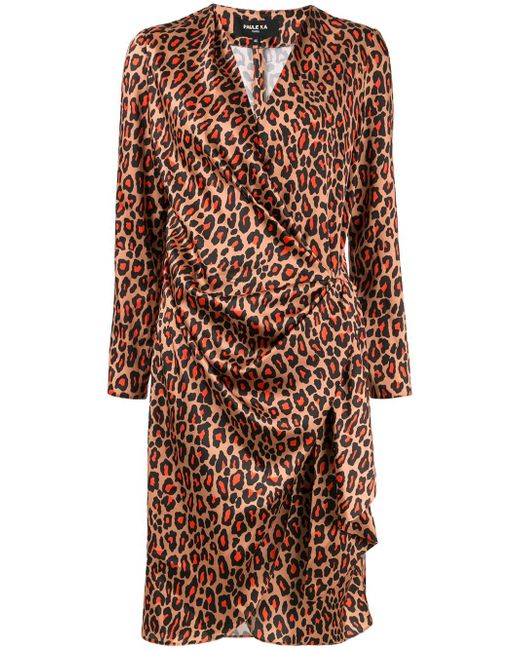 Paule Ka leopard print wrap dress