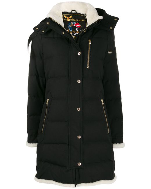 Moose Knuckles hooded puffer jacket Black