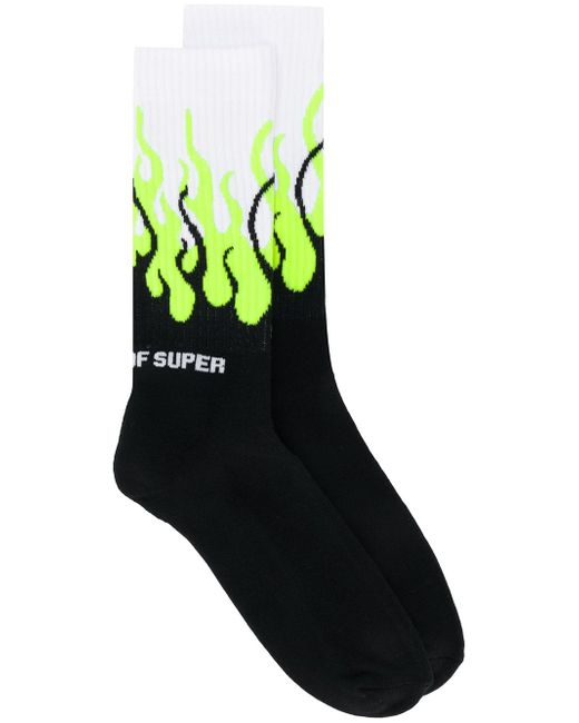 Vision Of Super flaming tube socks