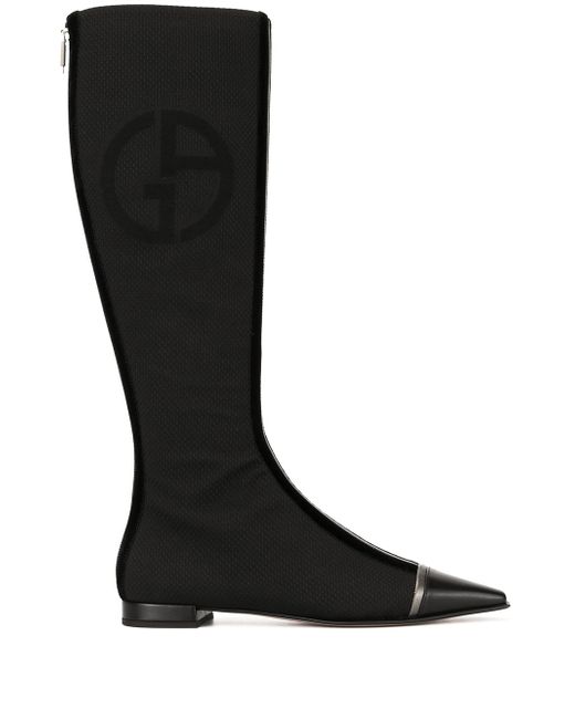 Giorgio Armani knee length boots