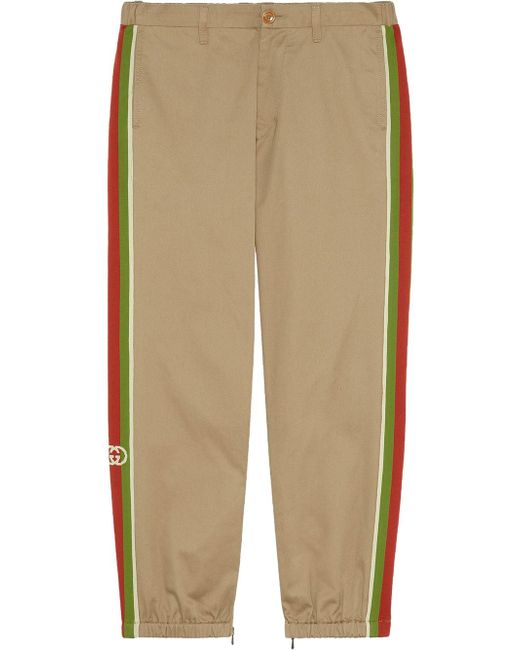 Gucci pant with stripes NEUTRALS