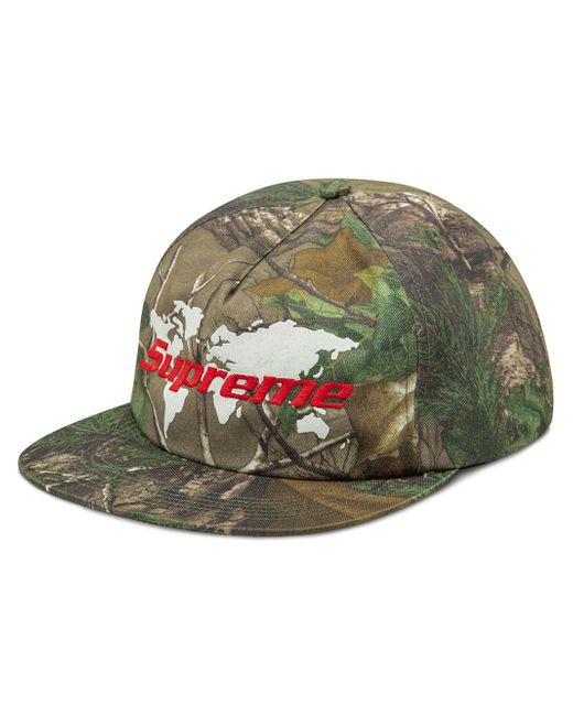 Supreme camouflage logo baseball cap