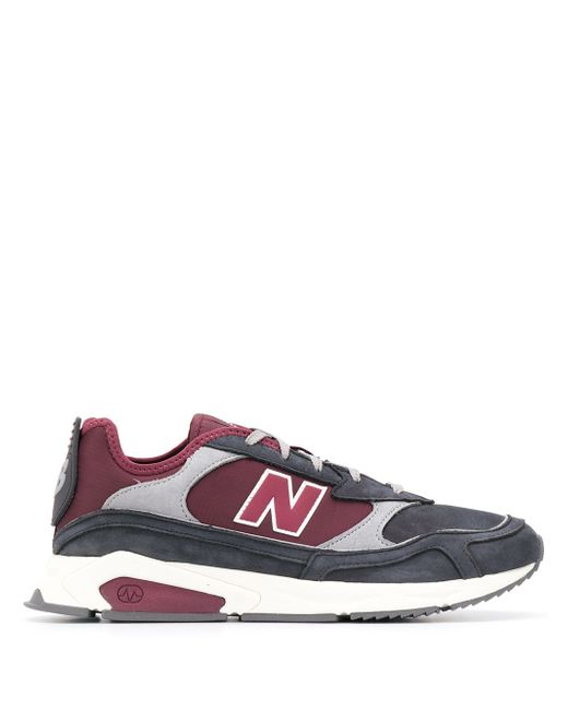 New Balance two-tone lace-up sneakers Grey