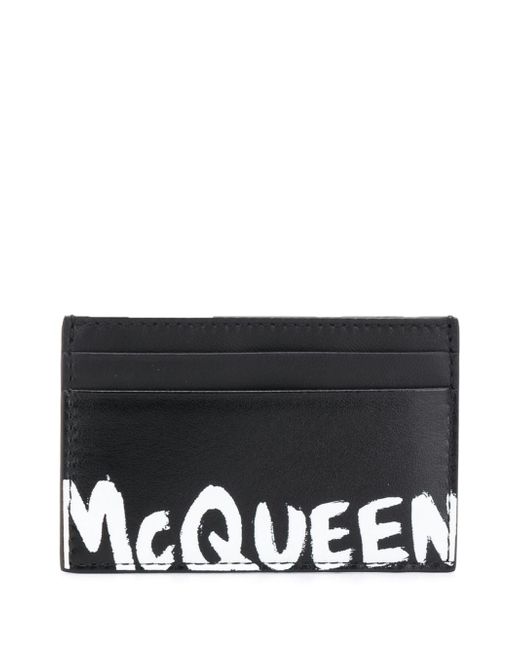 Alexander McQueen logo stamp cardholder