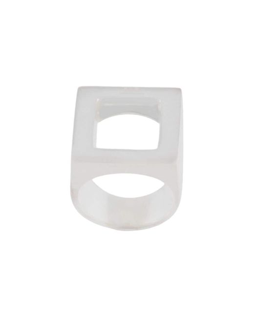 A-Cold-Wall oversized squared ring SILVER