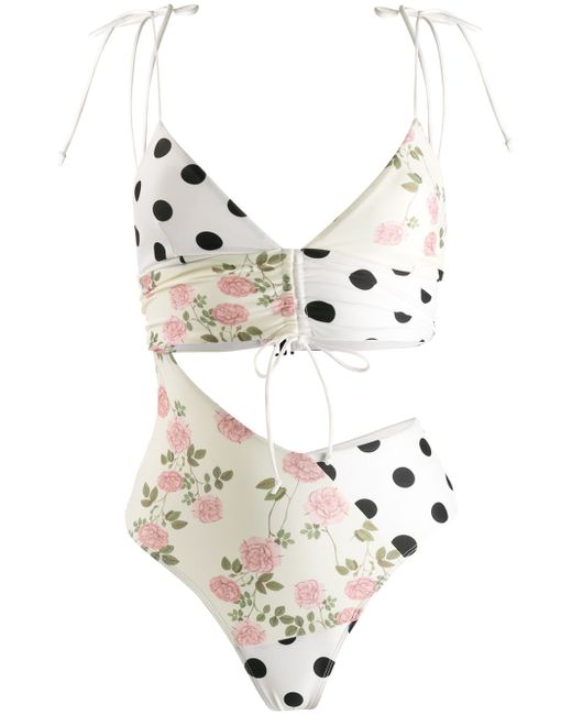 For Love and Lemons Neapolitan one piece White