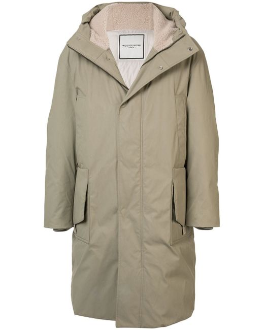 Wooyoungmi oversized hooded parka coat Brown