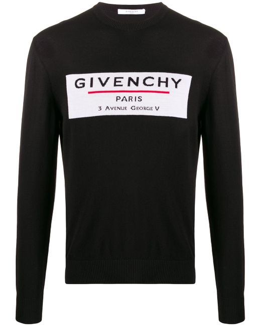 Givenchy label motif knitted jumper