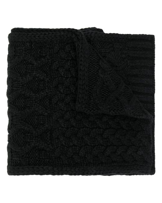 Michael Kors cable-knit scarf Black