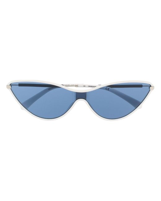 Calvin Klein Jeans cat-eye shaped sunglasses White