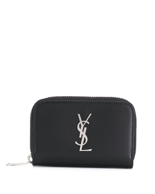 Saint Laurent YSL logo zipped purse