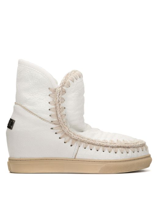 Mou Inner Wedge boots White