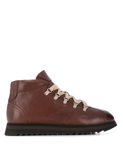 Doucal's high-top lace-up sneakers