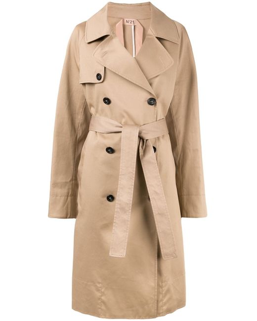 N.21 double breasted trench coat Brown