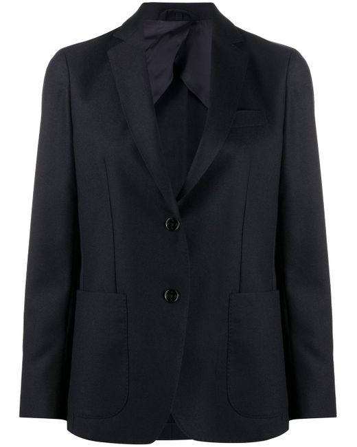 Fay fitted single-breasted blazer Blue