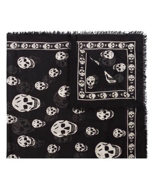 Alexander McQueen skull print scarf