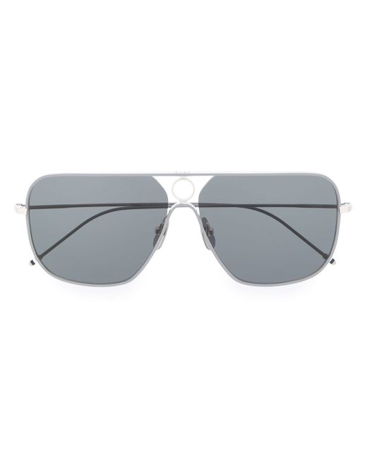 Thom Browne rectangular-frame sunglasses Grey