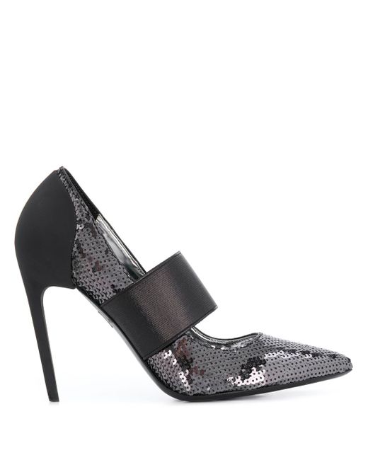 Diesel Sequined high-heel pumps with band
