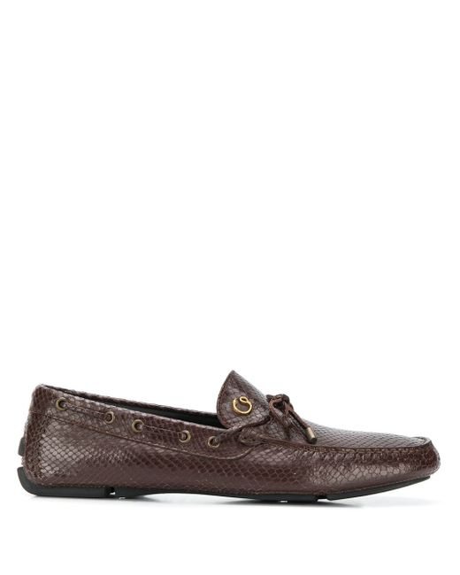 Just Cavalli scale-effect loafers