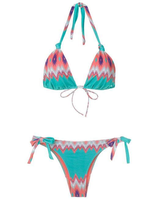 Brigitte Marina e Juliana printed bikini set Multicolour