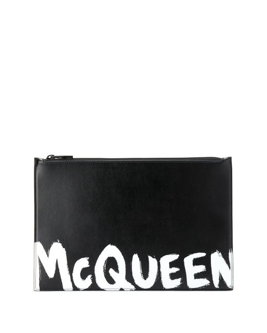 Alexander McQueen zipped clutch bag