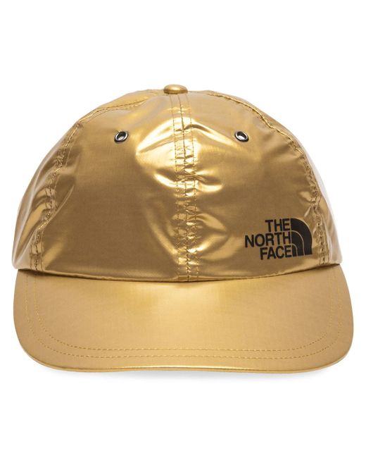 Supreme x The North Face metallic camp cap GOLD