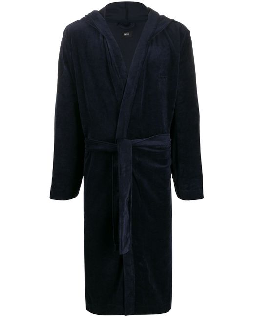 Hugo Boss hooded robe Blue