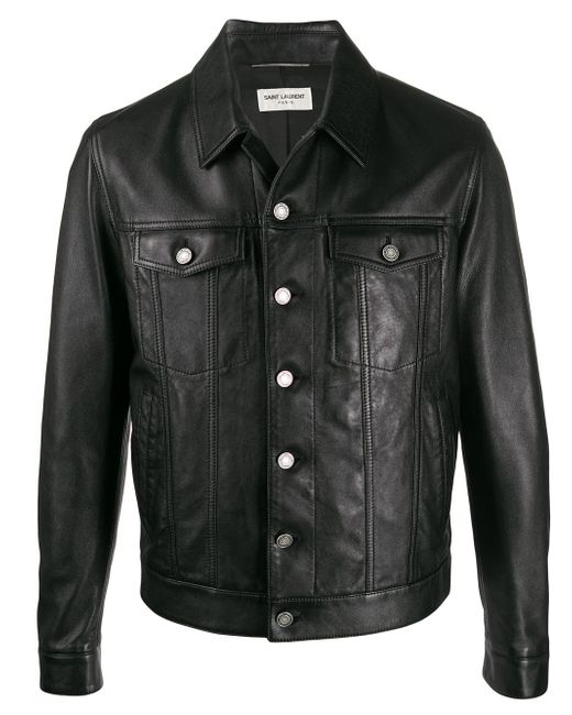 Saint Laurent chest pockets buttoned jacket
