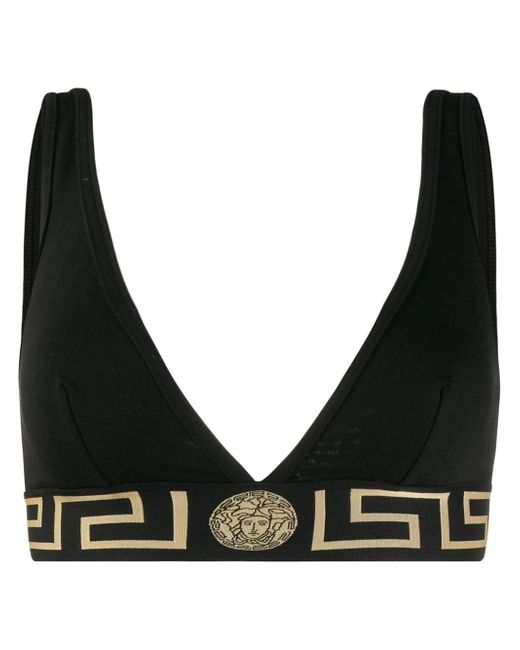 Versace Medusa Greek Key bra