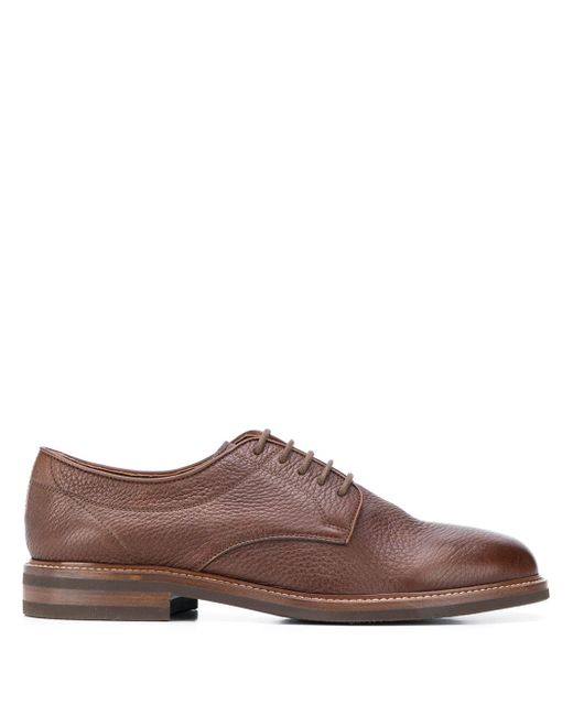 Brunello Cucinelli lace-up derby shoes Brown