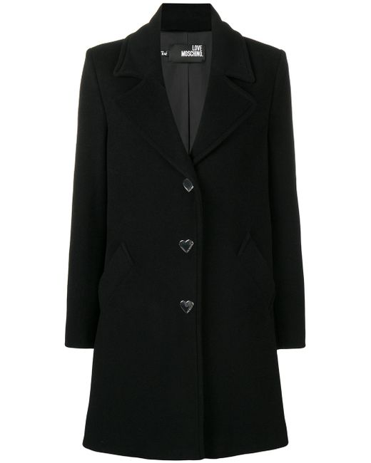 Love Moschino classic single breasted coat