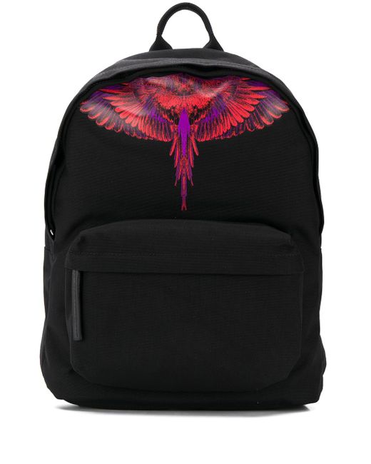 Marcelo Burlon County Of Milan wings print backpack Black