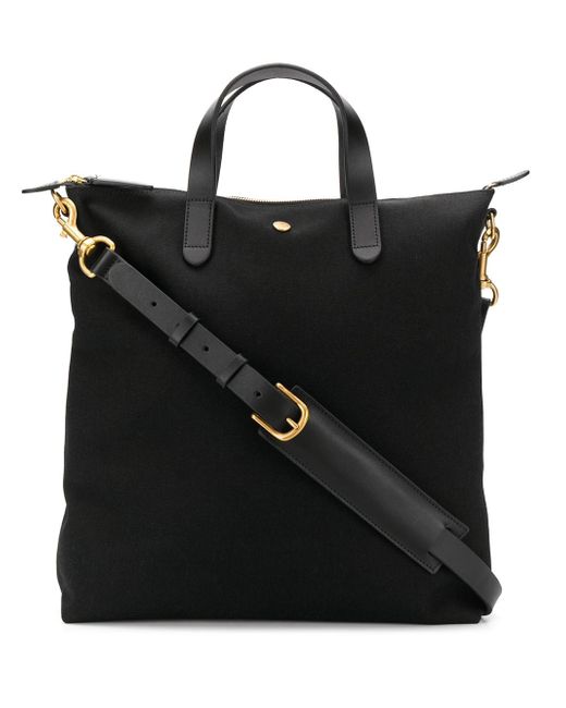 Mismo shopper tote bag Black