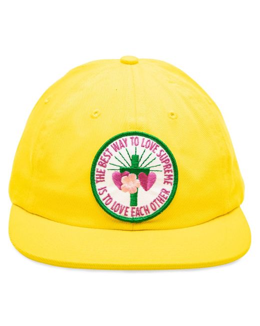 Supreme Love Each Other 6-panel cap Yellow