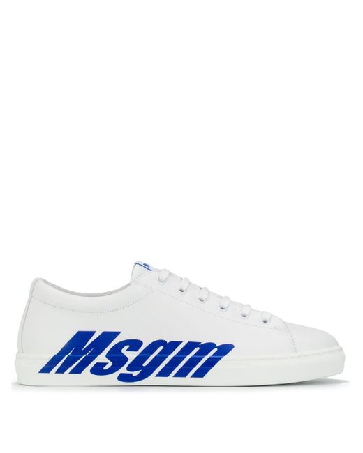 Msgm contrast logo sneakers