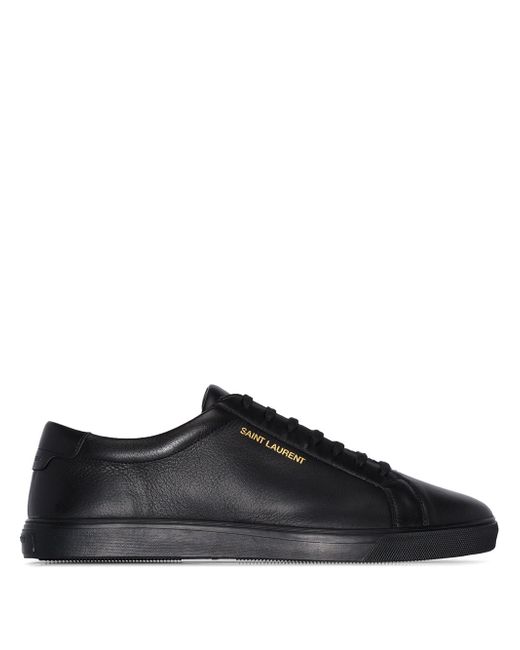 Saint Laurent Andy leather low top sneakers