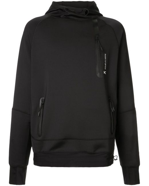 Koral Scuba multi-pocket hoodie Black